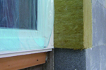 Einbausituation für Passivhaus-Fenster